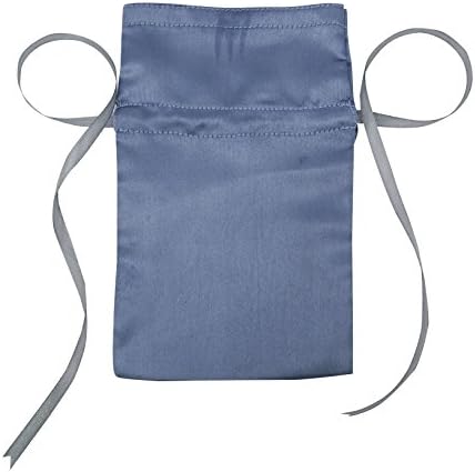 Darling Souvenir 50 Satin Drawstring Gift Pouch Small Wedding Party Favors Bag - 8" x 10" inches Baby Shower Thank You Pouches- Gray - Image 2