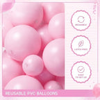 1 Set Reusable Inflatable Balloon Garland Arch Kit,Light Pink - Image 4