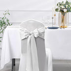 SiinvdaBZX 24 Pcs White Satin Table Runner 12 x 108 inches Long - Image 7