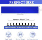 24 Pack Royal Blue Satin Table Runners, 12 x 108 Inch Table Runners for Rectangle Round Tables,Smooth Satin Table Runner for Wedding,Birthday Party Banquets Graduation Engagements Decoration - Image 3