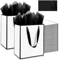 Addblu 100 Pack Bulk Luxury Gift Bags with Handles & 100 Tissue Papers by Unknown