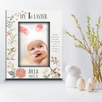 BELLA BUSTA- Personalize Baby First Year Memory Keepsake Picture Frame-Nursery Decor (1st Easter (5x7 Vertical)) - Image 2