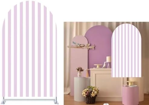 FiVan Arch Covers Purple Stretchy Backdrop for Birthday Baby Shower Party Decoration 3x6ft Baptism Background Props by FiVan