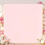 Square Backdrop Arch Cover Pink 6.6FT x 6.6FT Square Arch Backdrop Covers Stretchy Spandex Fitted Square Backdrop Cover for Birthday Party Wedding Ceremony Banquet Decoration by Shillance