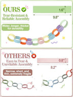 MEWTOGO Paper Chain Garland Kit for Birthday Party Decorations - Image 2