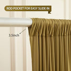 Brown Backdrop Curtains-Wrinkle-Free Polyester Photography Drapes Party Curtain Background for Baby Shower Wedding Decorations- 40 X10FT (Brown) - Image 4