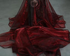 65 Yard Organza Fabric 44" Wide for Wedding Event Décor - Burgundy - Image 3
