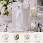 Boxes Craftory Pack of 20 Party Favor Boxes (6.69 x 2.75 x 9.25 inch) - Ideal for Wedding, Bridal Shower Gifts and Baby Shower - White Floral - Image 5