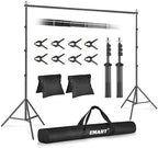 EMART Backdrop Stand 10x10FT Adjustable Back Drop Stand for Party Events by EMART
