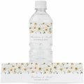 Personalized Water Bottle Labels with Choice of 30 Flower Styles - Choose Font and Pre-Made Phrases or Design Custom Text - LABELS ONLY (028 Daisies, 2 inch (8.5x2")) by ThePaperedWedding