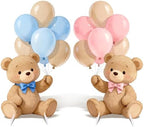2Pcs Gender Reveal Pink Blue Bear Cardboard Cutouts Standup by WelcometoLawnIdyll