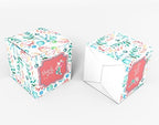 Inkdotpot Paper Box - Mini Favor Box For Baby Shower 4x4x4 Inches Paper Gift Boxes, Candy Paper Box For Party Favors, Baby Shower Mermaid,Girl Theme- Pack Of 20 - Image 2
