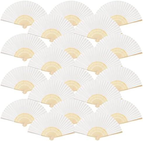 FEPITO EPITO 65 Pieces White Handheld Paper Fan by FEPITO