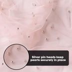 Artoid Mode 10-Pack Pearl Pink Gauze Table Runner 10FT Home Decor - Image 7