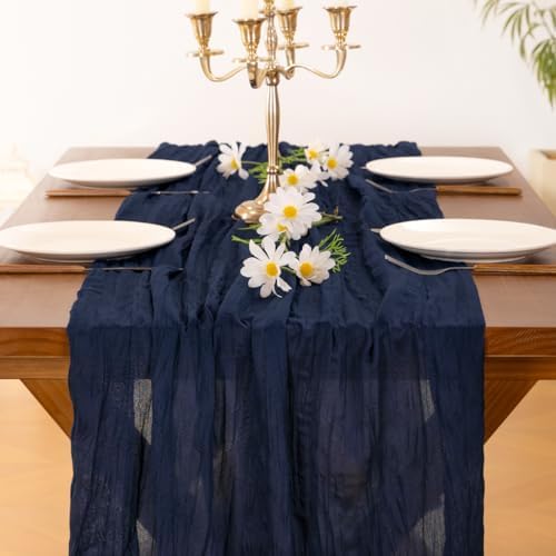 Cheesecloth Table Runner Fall Boho Wedding Birthday Party Home Decor - Image 5