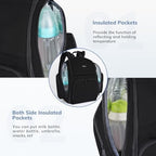 Mancro Backpack Diaper Bag, Travel Baby Changing Bag for Dad and Men - Image 3