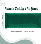 20 Yard Organza Fabric 44" Wide for Wedding Event Décor - Emerald Green - Image 2
