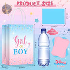 Tinlade 30 Set Gender Reveal Party Gift Bags with Tissue Paper Baby Shower Party Gender Reveal Paper Bags with Handles - Image 2