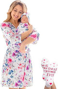 Mommy and Me Robe and Swaddle Set | Maternity Robe Matching Baby Girl, Boy by ECOBABYMadeWithLove