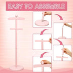 Bucherry 2 Pack Baby Clothes Display Stand Clothe Rack Baby Shower, Pink - Image 6