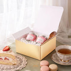 PACKQUEEN 30 Gold Gift Boxes Bulk with Lids, Bridesmaid Boxes 8x8x4 Inches - Image 2