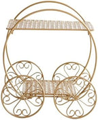 Efavormart 2 Sets of Large Metallic Gold Bird Cage Wedding Centerpiece Table Party Decor All Occasions - 9",13" Tall - Image 7