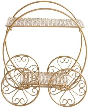Efavormart 2 Sets of Large Metallic Gold Bird Cage Wedding Centerpiece Table Party Decor All Occasions - 9",13" Tall - Image 7
