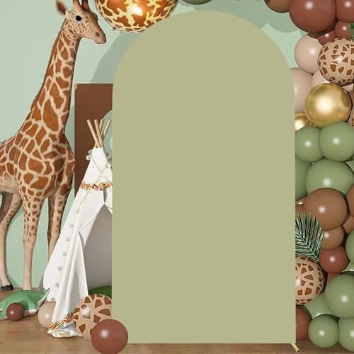 Sage Green Arch Cover Wedding Arch Covers 4FT Arch Backdrop Cover by SOMUAUY
