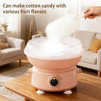 Cotton Candy Machine for Kids & Family, Mini Cotton Candy Maker with 10 Sticks & Sugar Scoop, Home Birthday Family Party Christmas Gift - Image 2