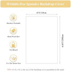 Wedding Arch Cover Black 6.6FT x 4FT Square Arch Backdrop Covers Stretchy Spandex Fitted Square Backdrop Cover for Birthday Party Wedding Ceremony Banquet Decoration - Image 4