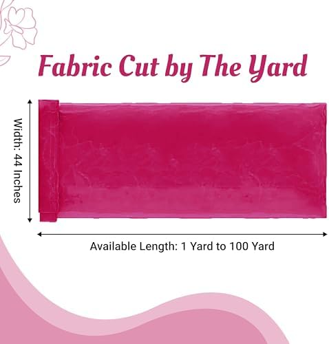 35 Yard Organza Fabric 44" Wide for Wedding Event Décor - Magenta - Image 2