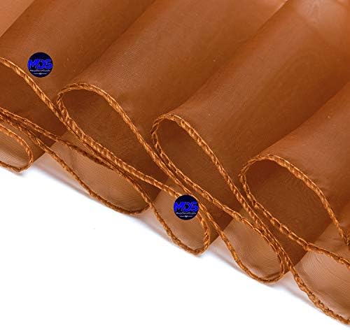 MDS Pack of 100 Organza Chair Sashes for Wedding & Event Décor – Bronze - Image 4