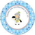 40 Stickers Prince Knight Thank You Party Favor Label Baby Boy Shower Birthday Gift Label by Unknown