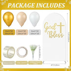 Gilprop 141 Pcs 7.2ft God Bless Baptism, Elastic Polyester - Image 2