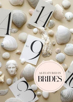 Weekend Paper Co.™ Modern Wedding Table Numbers, Single-Sided 4x6 Modern Design, Black Matte Ink, Numbers 1-25 plus 4 BONUS signs for Your Wedding, Reception, Anniversary, Birthday Party or Any Celebration! (Note: These cards feature an intentional ful... - Image 2