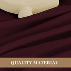 Fitable 6 Pack Burgundy Square Tablecloths 70x70 Inch for 2-4 Ft Tables - Image 3