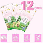 12PCS Pink Winnie Tablecloth Baby Shower Decorations Bear Table Cover Watercolor Plastic Disposable Thickened Tablecloth Oh Baby Gender Reveal Birthday Party Supplies for Kids Boys Girls - 54x108IN - Image 2