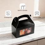 Restaurantware Black Paper Gable Box Take Out Container, 100 Pack - Image 4