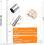 2 Sets Adjustable Balloon Column Stand Kit with Bases（ Orange and Black） - Image 3
