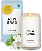 Homesick Scented Candles for Home (New Grad) - 13.75 oz Long-Lasting Soy Wax Jar Candle for Women & Men for All Occasions, 60-80 Hours Burn Time - Notes of Jasmine, Rosemary, Gardenia & Vanilla by Homesick