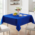 6 Pack Satin Table Cover Rectangle, Royal Blue, 60 x 84 Inches - Image 6