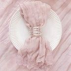 DeZerlor Pink Washable Cheesecloth Napkins Set of 50 for Wedding Party - Image 4