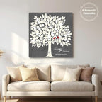 MuralMax Personalized Wedding Signing Tree Canvas Guest Book Wall Art - Image 6
