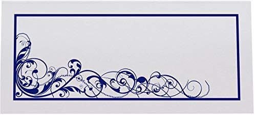Scribble Vintage Swirl Printable Place Cards, Navy, Set of 150 (25 Sheets) - Image 5
