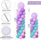 Pink Purple Balloon Column Stand Kit 2 Sets, Mermaid Balloons Tower - Image 3