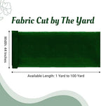 35 Yard Organza Fabric 44" Wide for Wedding Event Décor - Hunter Green - Image 2