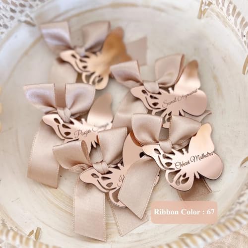 Custom Butterfly Baptism Favors, Mirror Acrylic Baptism Tag, Personalized Christening Thank You Gifts For Guests, First Holy Communion Favors, Baby Shower Keepsake(80pcs) - Image 5