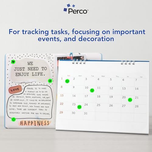 Perco Neon Green Perforated Round Circle Dot Sticker 1/2-Inch Labels — 3 Rolls, 9,000 Stickers—Events, Checklists for Approved, QC Passed & Ready Marking, Strong Adhesive—Made in USA - Image 3