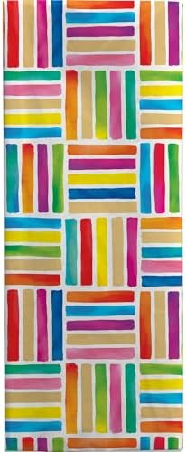 Jillson & Roberts 20" x 30" Printed Gift Tissue, Colorful Lines (48 Folded Sheets) - Image 2