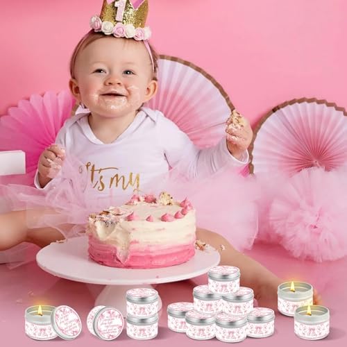 24Pcs Bow Baby Shower Party Candles for Gender Reveal Gift - Image 5